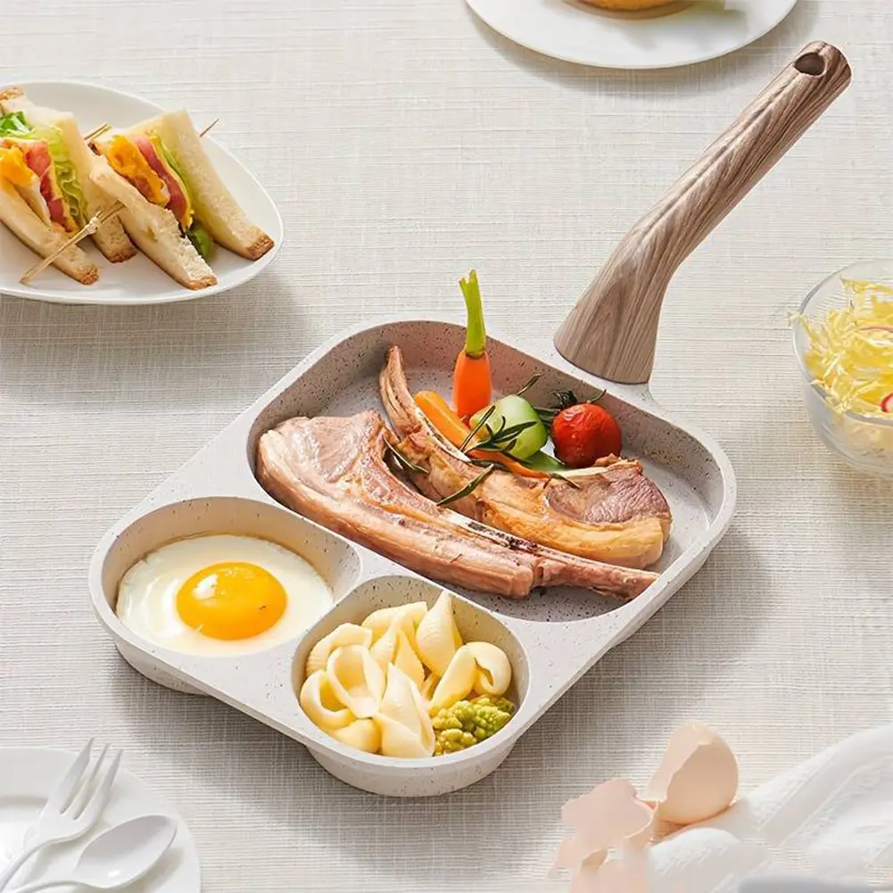 3-In-1 Eggs Alloy Breakfast Mcmuffin Egg Making Pan for Breakfast Pancake Burger Sandwiches for Gas Stove and Induction Cooker