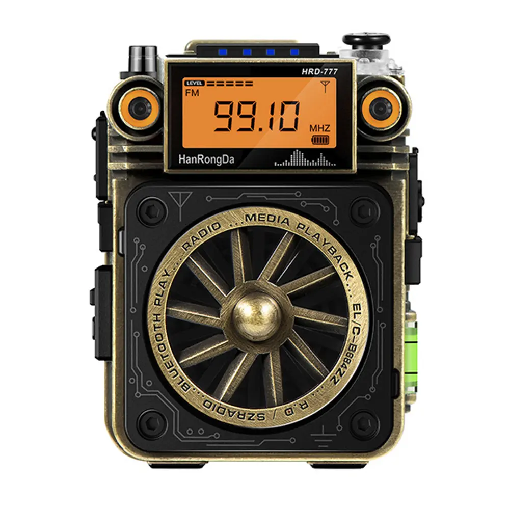 Full-Band Mini Radio with BT Speaker AM FM Radio Portable Radio for Home Outdoor Camping Emergency