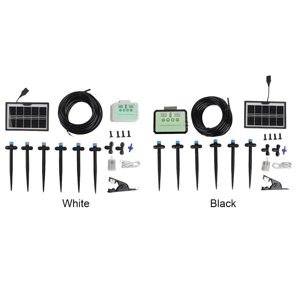 Drip Irrigation Kit Adjustable Automatic Watering System 2000mAh Garden Irrigation Controller for Terrace Hanging Basket Potted