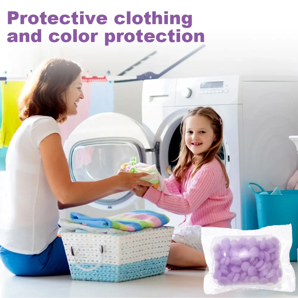 200Pcs Softener Beads Lasting Laundry Scent Booster Beads Washing Clothes Fragrance Beads Household Cleaning Tools