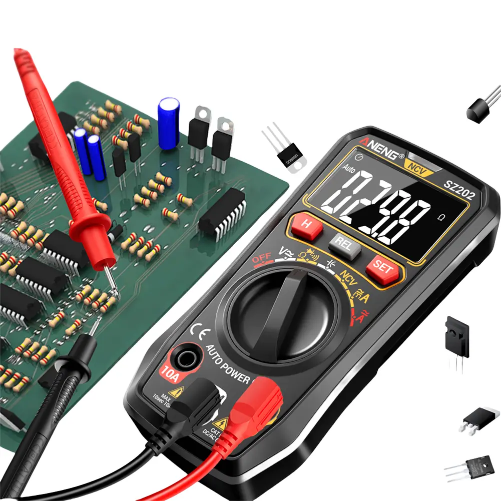 Digital Multimeter Digital Display Intelligent Multimeter Volt Meter NCV Detector for Resistance Capacitance Diode