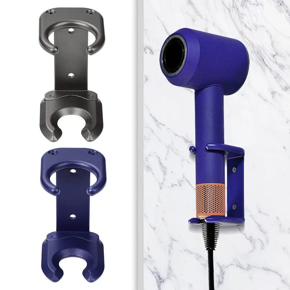Wall Mounted Blower Holder Shelf Metal Hair Dryer Stand Easy Installation Storage Rack for Dyson Hair Dryer HD08 HD15 HD16 HD18