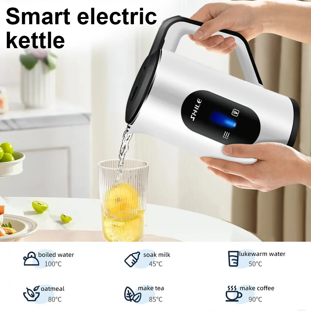 3L Stainless Steel Electric Large Tea Kettle Auto-Shutoff Thermal Water Kettle Multifunctional Tea Pot for Making Tea and Coffee