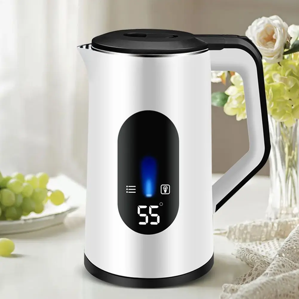 3L Stainless Steel Electric Large Tea Kettle Auto-Shutoff Thermal Water Kettle Multifunctional Tea Pot for Making Tea and Coffee