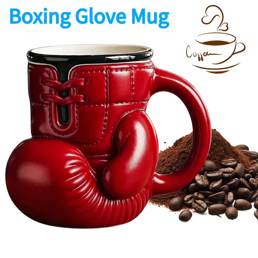 Boxing Coffee Mug Boxing Themed Tea Cup Sports Themed Mug Novelty Coffee Cup for Boxers