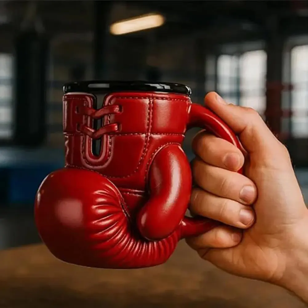 Boxing Coffee Mug Boxing Themed Tea Cup Sports Themed Mug Novelty Coffee Cup for Boxers