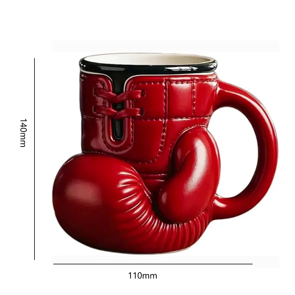 Boxing Coffee Mug Boxing Themed Tea Cup Sports Themed Mug Novelty Coffee Cup for Boxers