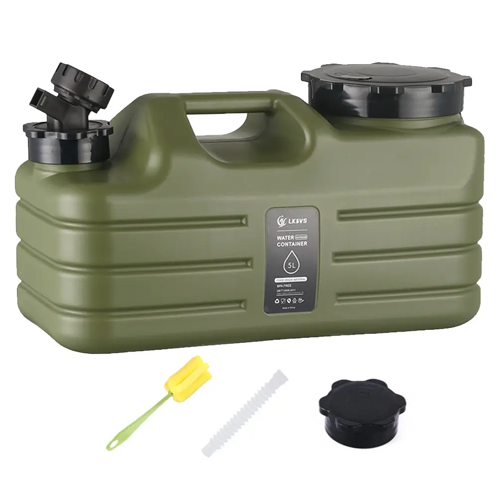 5L Water Storage Container Leak-Proof Drinking Water Bucket Large Capacity Water Dispenser Carrier for Vehicle Car Camping