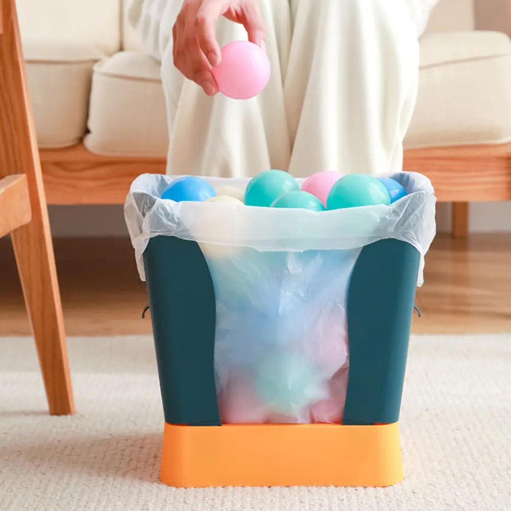 2-5PCS Adjustable Trash Can Expandable Trash Can Garbage Bag Holder Household Trash Bucket for Bathroom Bedroom