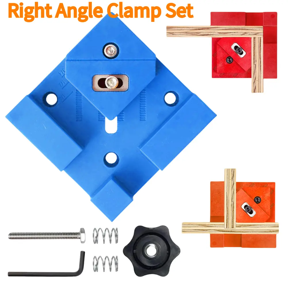 Metal Corner Clamps Wear Resist Positioning Clamping Squares Multi-Purpose Right Angle Clamp for Photo Framing Glass Holder