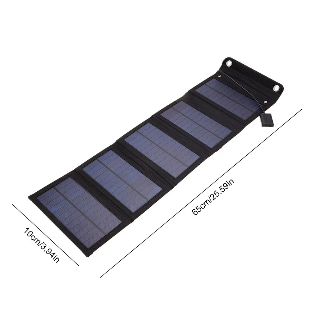 15W Foldable Solar Panel Kit IP65 Waterproof Lightweight Solar Power Station Portable Generator Charger for Outdoor Activities