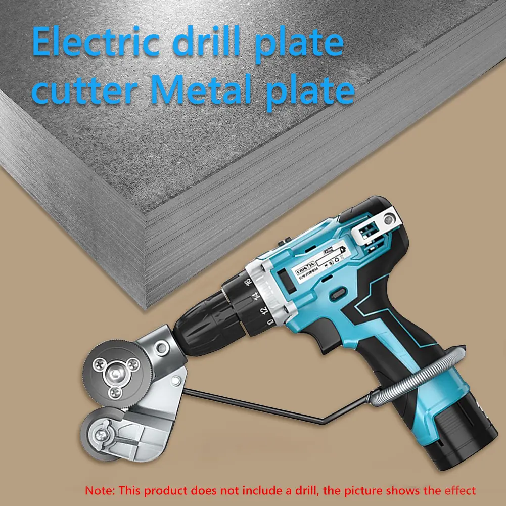 Metal Sheet Cutter Adapter Attachment Metal Plate Cutter Metal Sheet Cutting Machine Tool Cutting Iron Steel Alloy Plastic