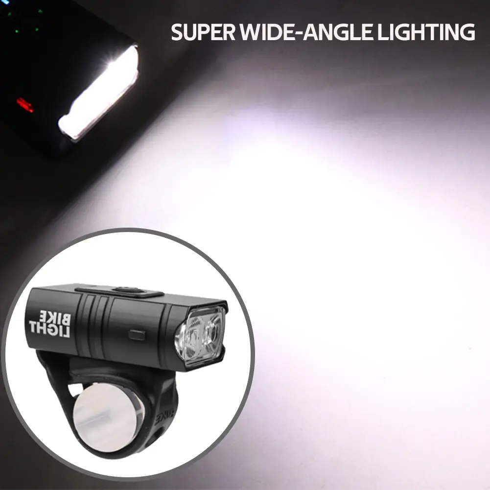 Rainproof Bicycle Front Light 10W 6 Modes USB Rechargeable Mountain Road Bike Front Lamp Waterproof Cycling Equipment
