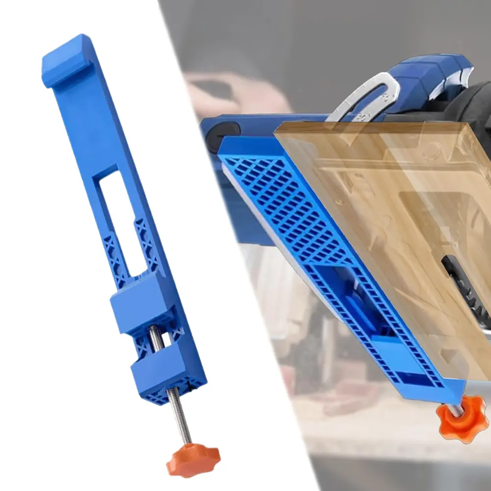 Adjustable Cutting Machine Base Two-way Reverse Buckle Circular Saw Milling Positioning Clamps Guide for 4in Dust Cutter