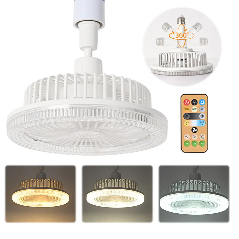 Modern Ceiling Fan with Lights and Remote Silent Ceiling Fan for Bedroom Kitchen Living Room
