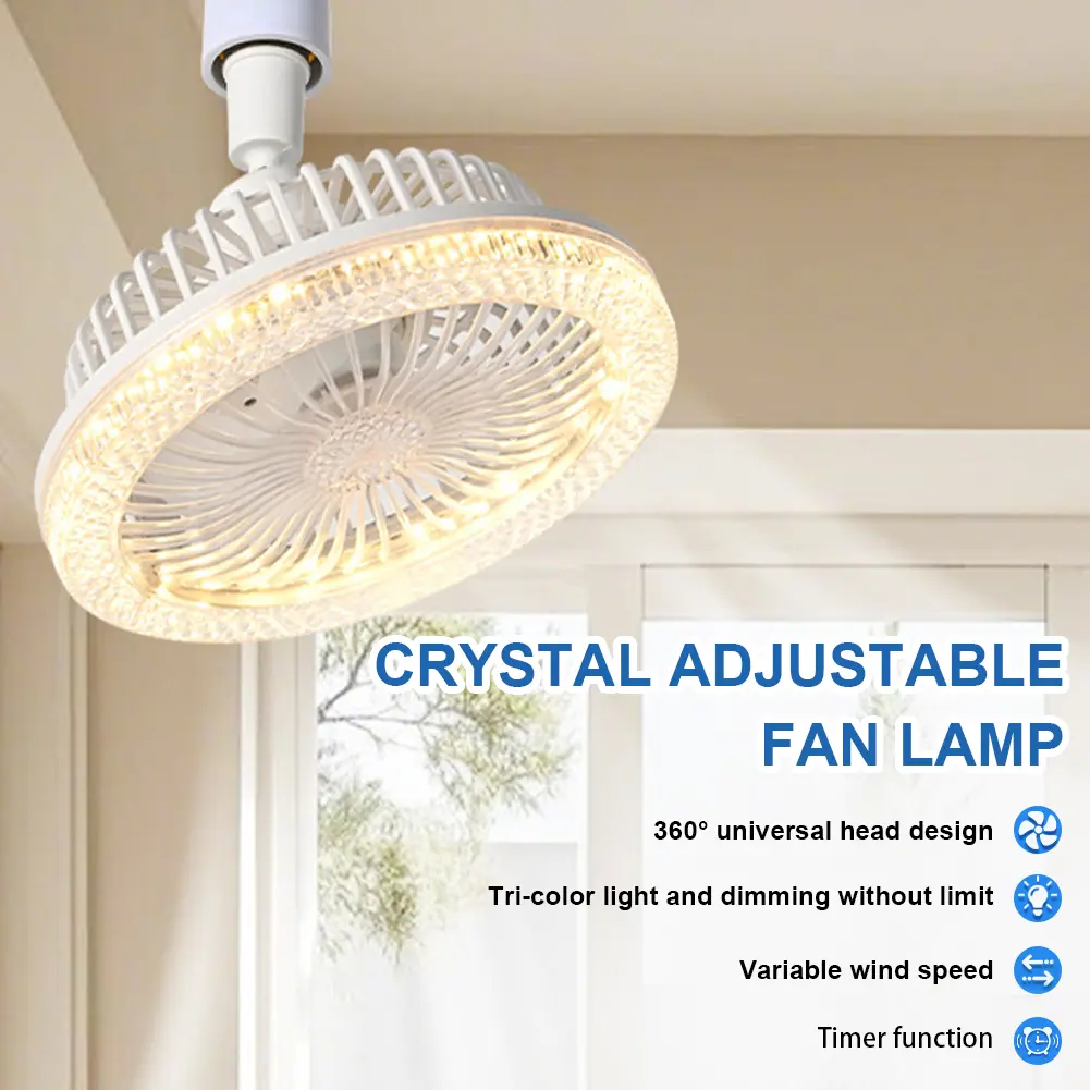 Modern Ceiling Fan with Lights and Remote Silent Ceiling Fan for Bedroom Kitchen Living Room