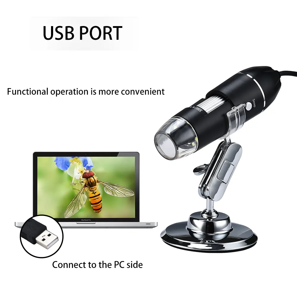 Digital 1000X Microscope Magnifier Sensor Camera for WIN10/8/7/XP  System