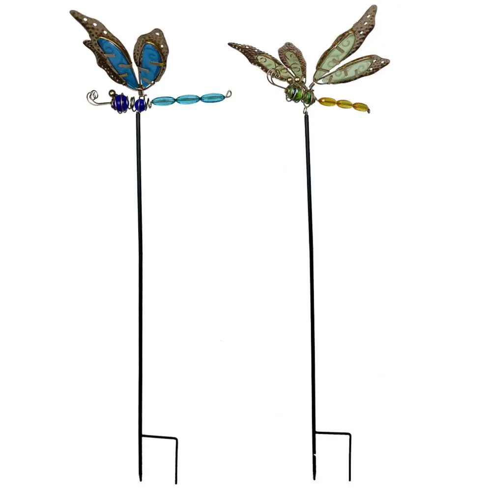 Butterfly/Dragonfly Metal Lawn Ornaments Decorative Garden Decorations Yard Art Garden Stake for Pathway Patio