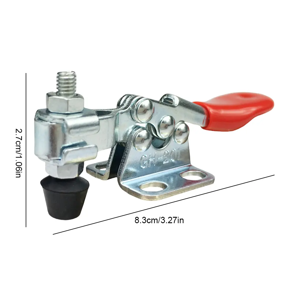 4/8PCS Toggle Clamp Horizontal Clamp Hand Tool Hold Down Clamp Workholding Clamp Chuck Fixing Clamp for Woodworking