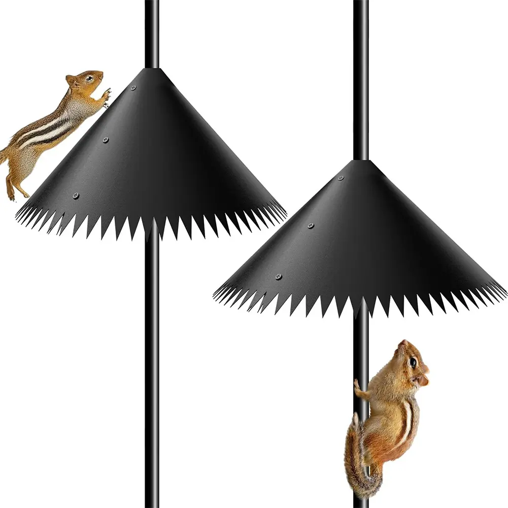 2 Pcs 14/16/18inch Squirrel Baffle Squirrel Guard Bird Food House Squirrel Guard Bird Buddy Accessories for Bird Feeder Pole