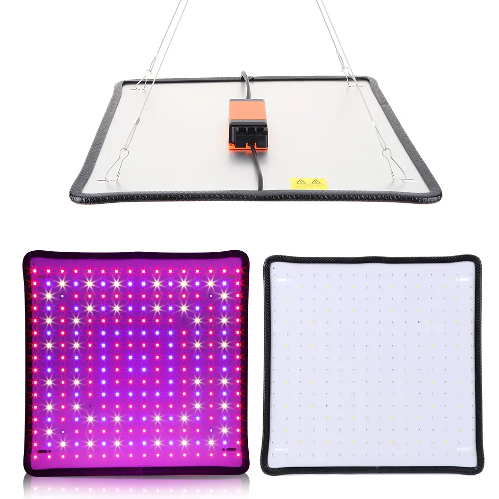 45W LED Plant Lamp Red + Blue + White Full Spectrum Grow Light Square Full Spectrum Plant Light for Sowing Grow Tent Greenhouse