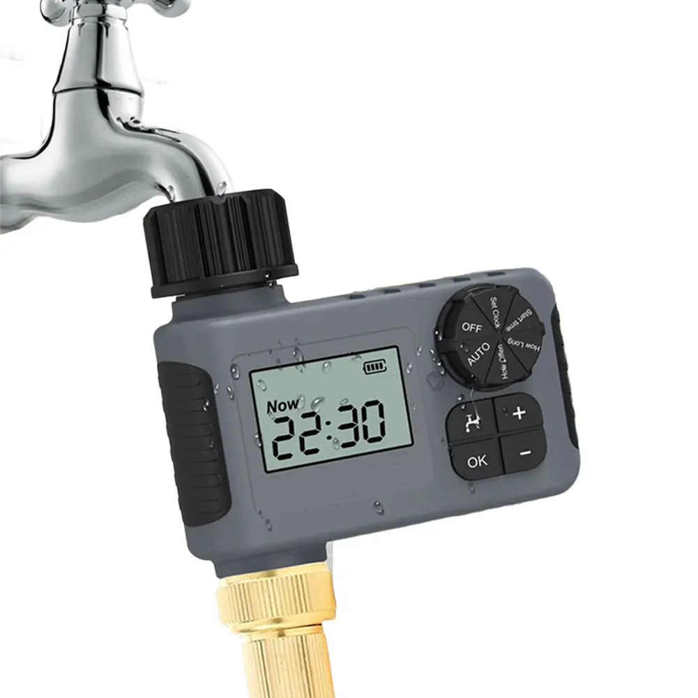 Automatic Irrigation Watering Timer Battery Powered Smart Irrigation Timer Intelligent Sprinkler Timer for Outdoor Garden Lawn