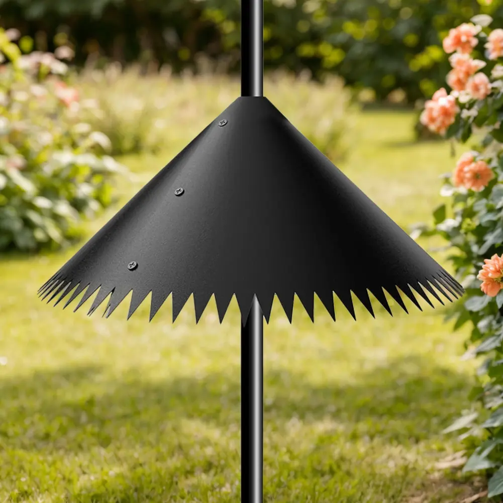 2 Pcs 14/16/18inch Squirrel Baffle Squirrel Guard Bird Food House Squirrel Guard Bird Buddy Accessories for Bird Feeder Pole