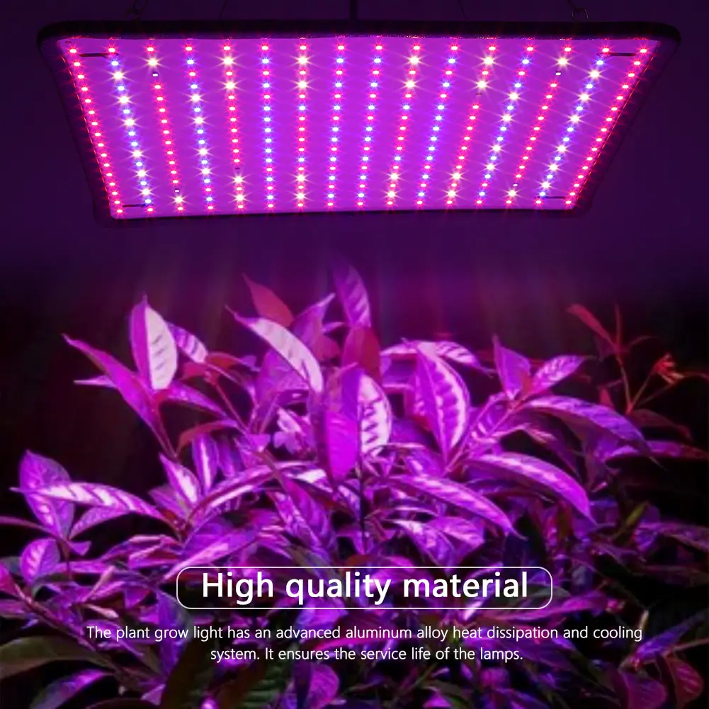 45W LED Plant Lamp Red + Blue + White Full Spectrum Grow Light Square Full Spectrum Plant Light for Sowing Grow Tent Greenhouse