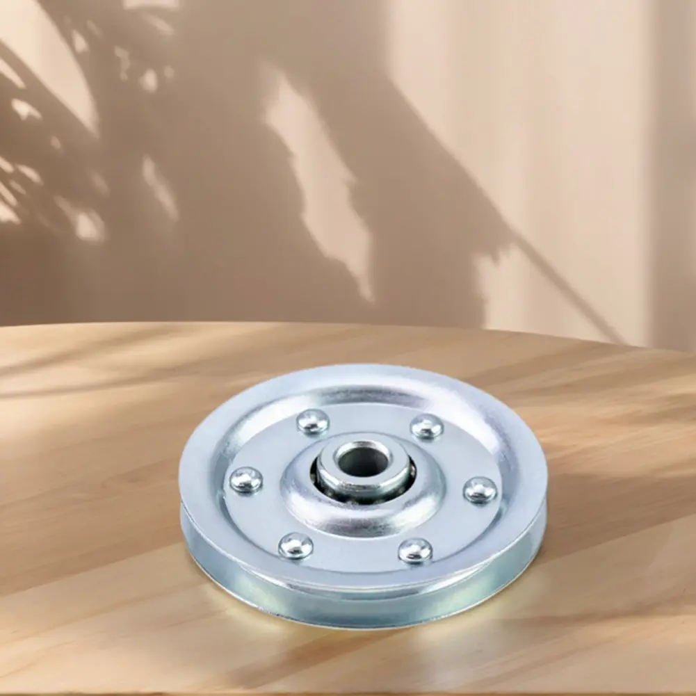 2Pcs Heavy Duty Garage Door Pulley 200LB Load Garage Door Cable Wheel Silver Pulley Guide for Replacing Old Damaged Pulleys