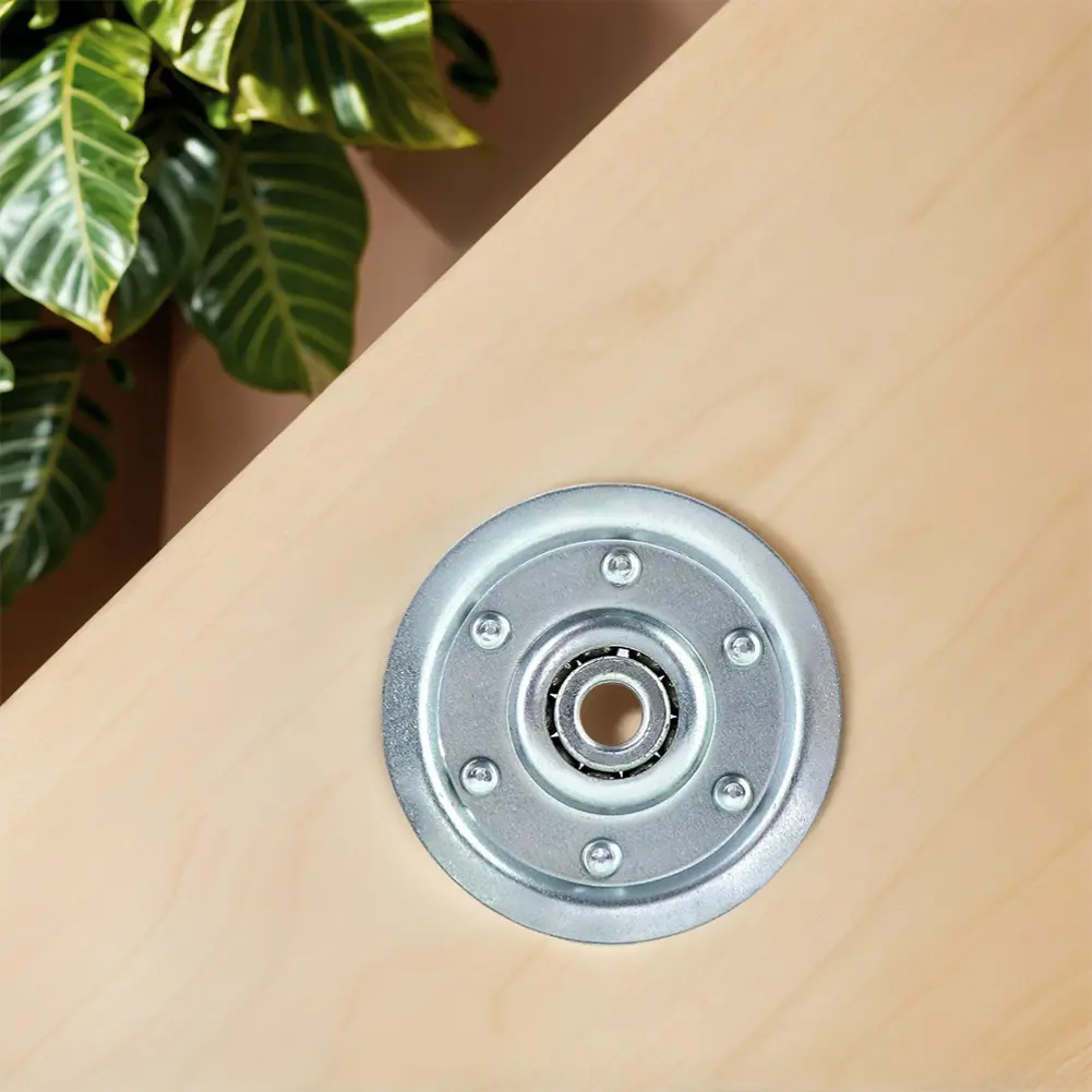 2Pcs Heavy Duty Garage Door Pulley 200LB Load Garage Door Cable Wheel Silver Pulley Guide for Replacing Old Damaged Pulleys