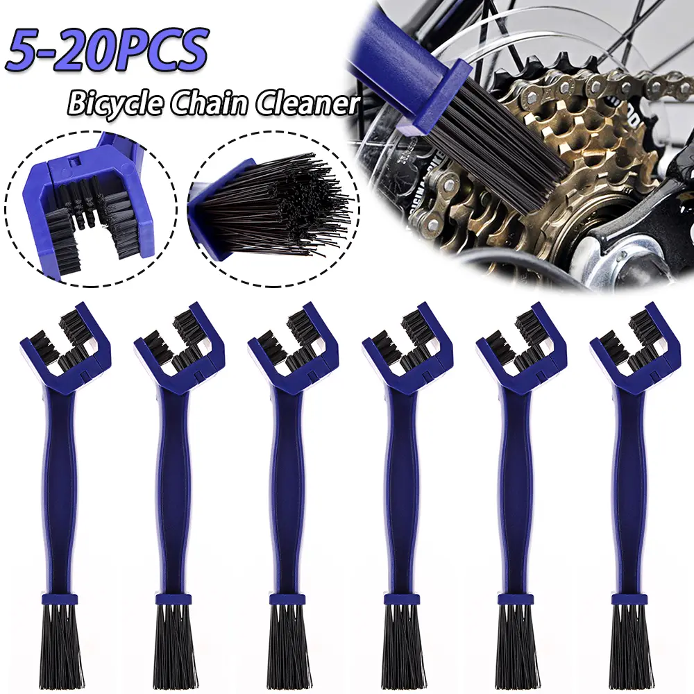 5-20PCS Bike Chain Scrubber Plastic Cycling Chain Cleaning Brushes Bicycle Chain Washing Tools for MTB Mountain Bike