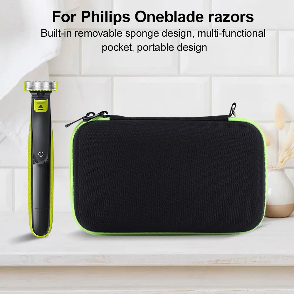 Hard Travel Case Carrying Case Electric Trimmer Shaver Travel Case Cover for Philips OneBlade and Accessories