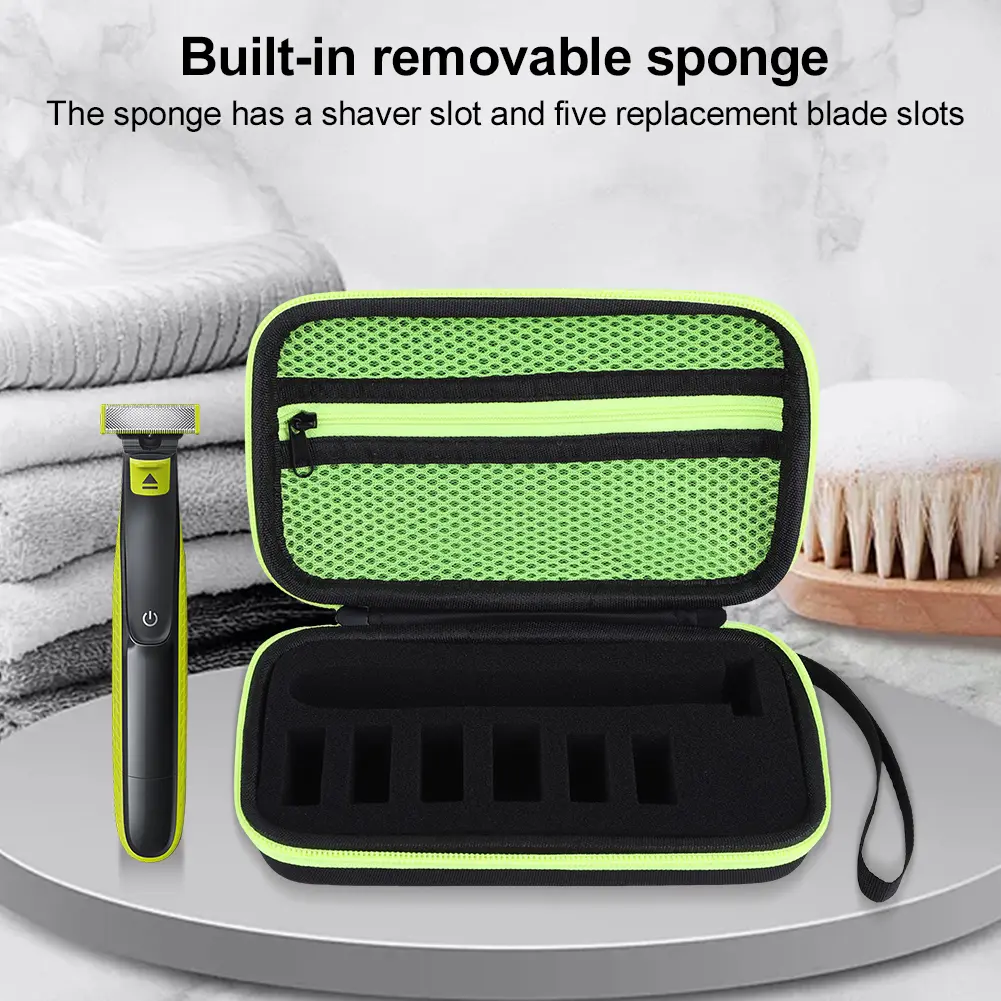 Hard Travel Case Carrying Case Electric Trimmer Shaver Travel Case Cover for Philips OneBlade and Accessories