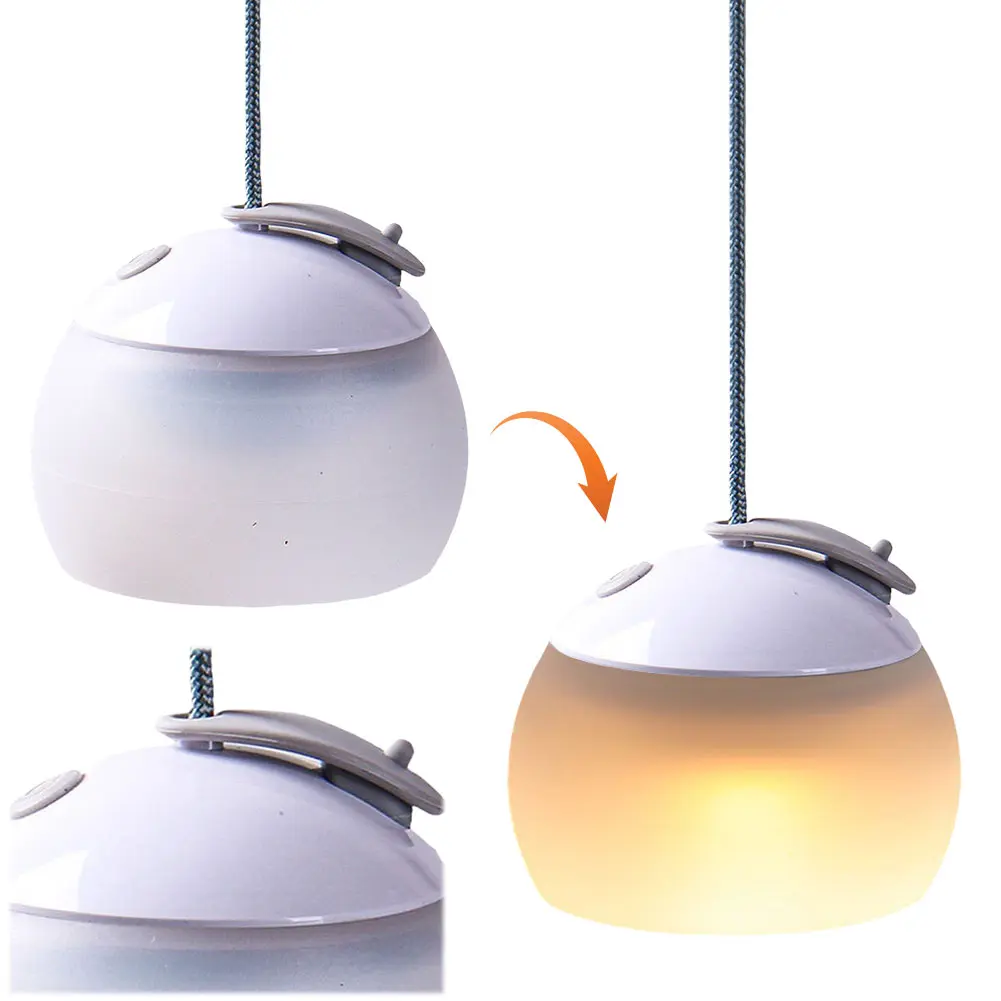 LED Portable Tent Lantern Power Bank Silicone Camping Lantern Waterproof Retro Table Lamp for Outdoor Emergency Situation Light