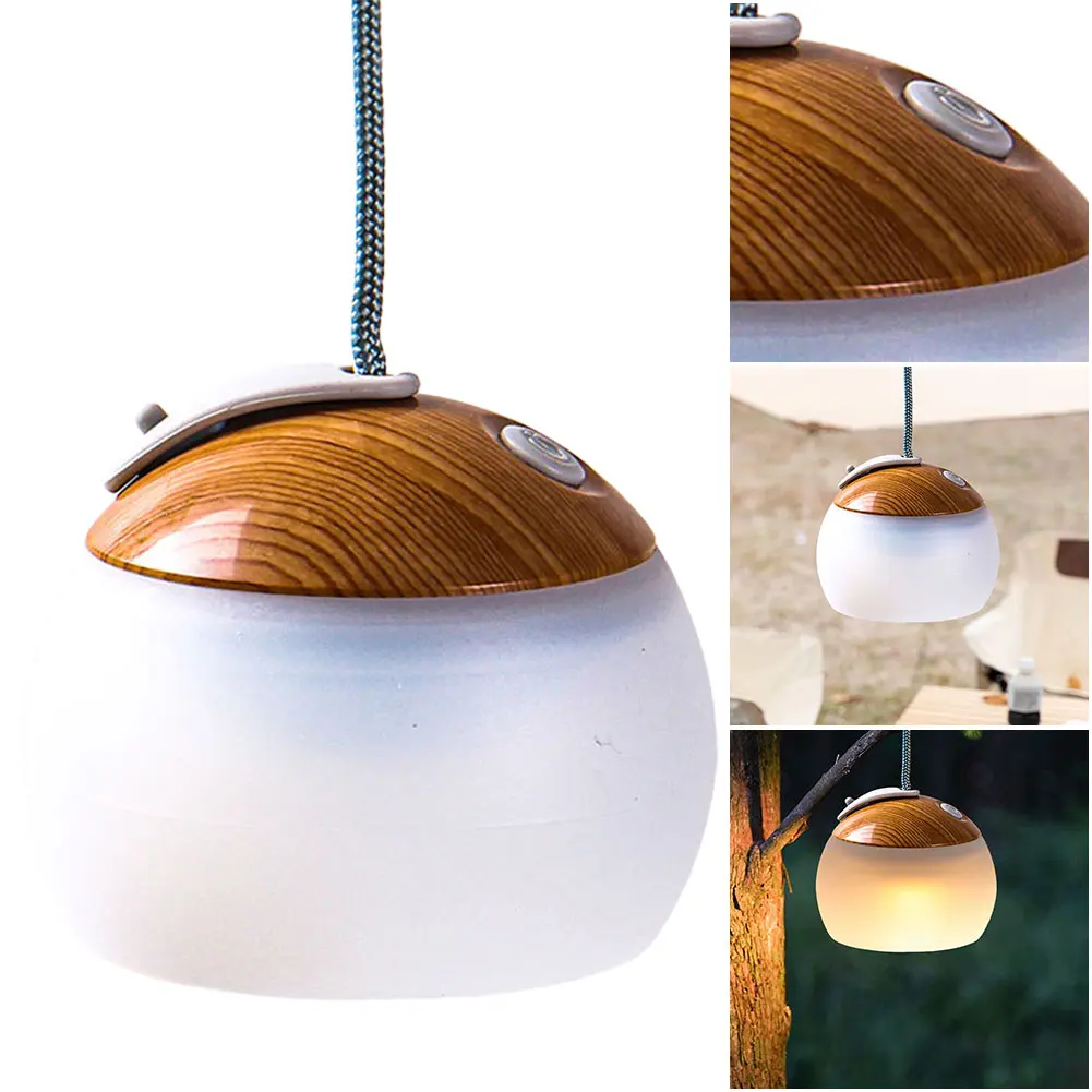 LED Portable Tent Lantern Power Bank Silicone Camping Lantern Waterproof Retro Table Lamp for Outdoor Emergency Situation Light