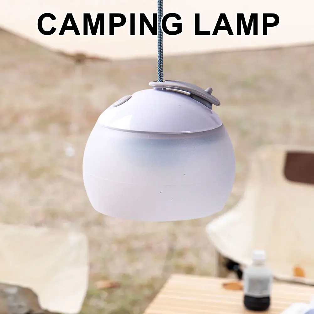 LED Portable Tent Lantern Power Bank Silicone Camping Lantern Waterproof Retro Table Lamp for Outdoor Emergency Situation Light