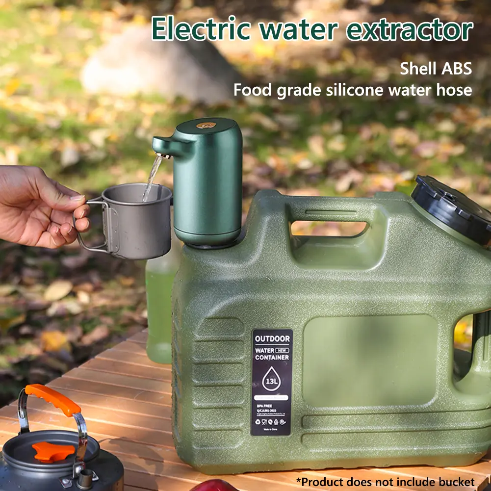Automatic Water Dispenser 1200mAh Electric Drinking Water Pump USB Rechargeable Portable Water Pump for Outdoor Water Buckets