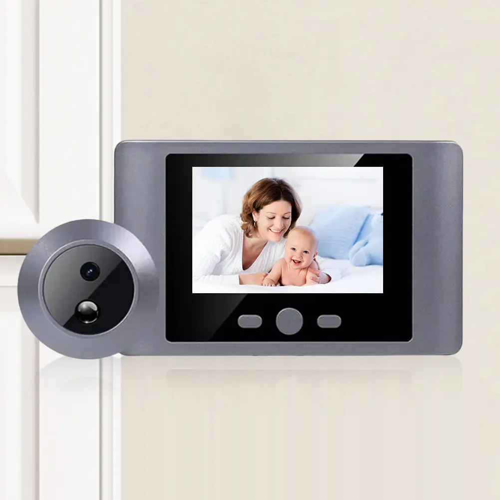 Mini Peephole Smart Wireless Door Viewer Camera PIR Motion Detection Digital Door Viewer 2.8 Inch Doorbell Door Camera 2000mAh
