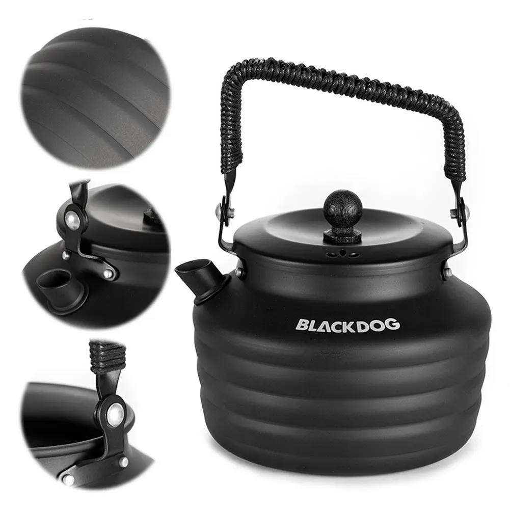 1.3L Outdoor Camping Kettle with Handle Portable Picnic Pot Outdoor Picnic Tableware Kettle for Outdoor Travel Camping
