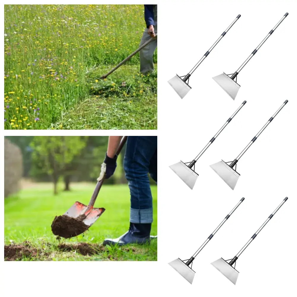 Flat Shovel Snow Shovel Ice Scraper Garden Scraper Shovel Ice Removal Tool for Driveway Weeds Removal Tools