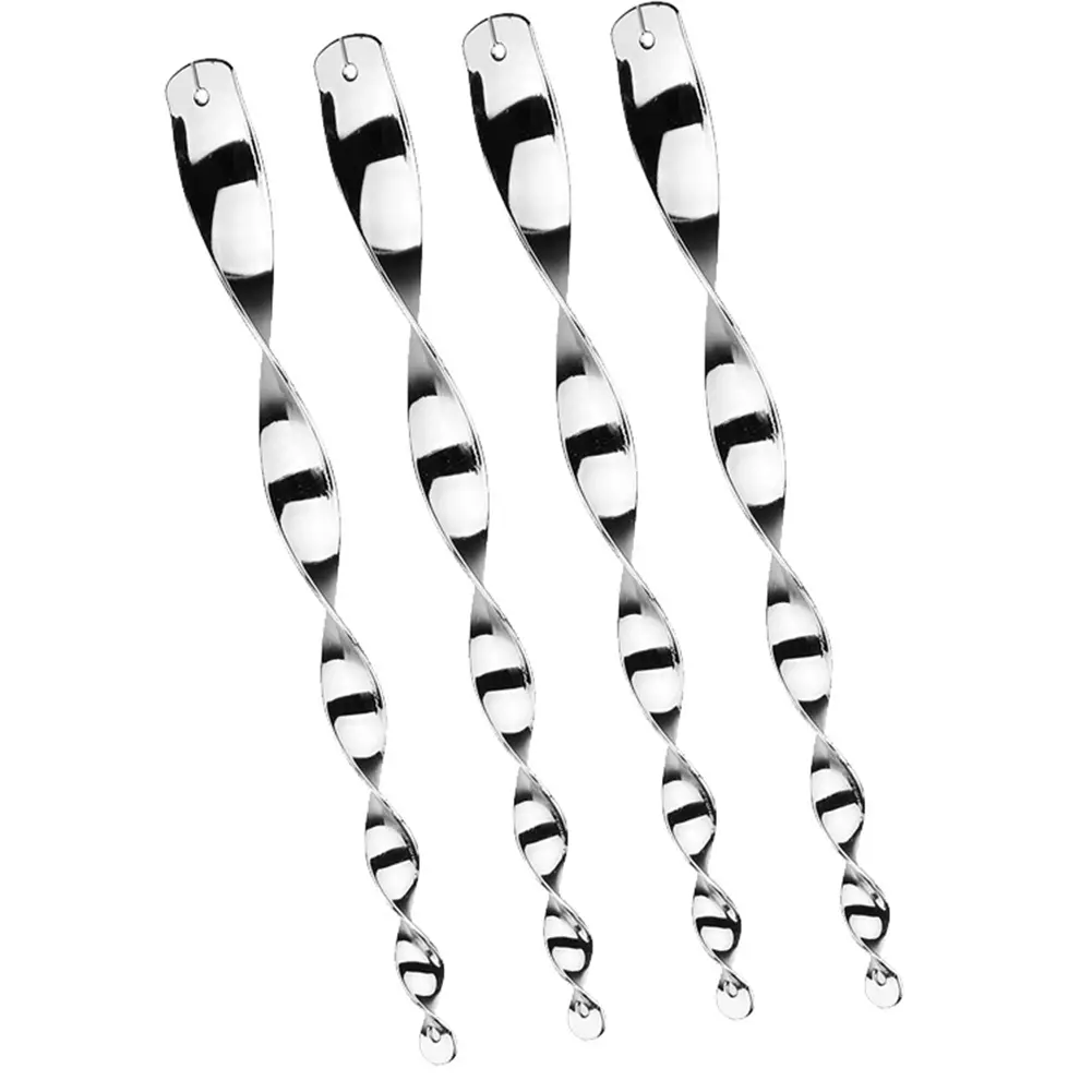 12Pcs Bird Repellent Stick Reflective Spiral Deterrent Control Scare Device Balcony Agricultural Decorations