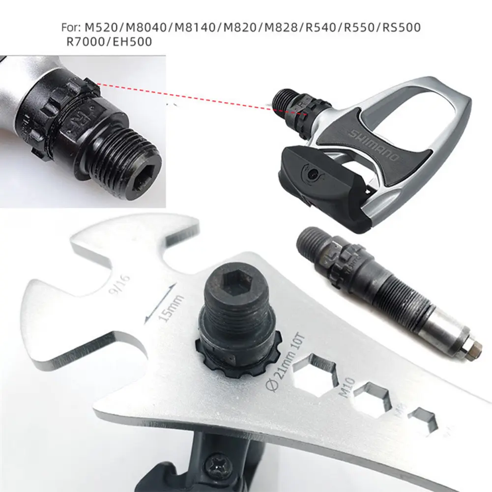 6 in 1 Bicycle Mountain Road Bike Foot Pedal Repair Wrench Cycling Accessories