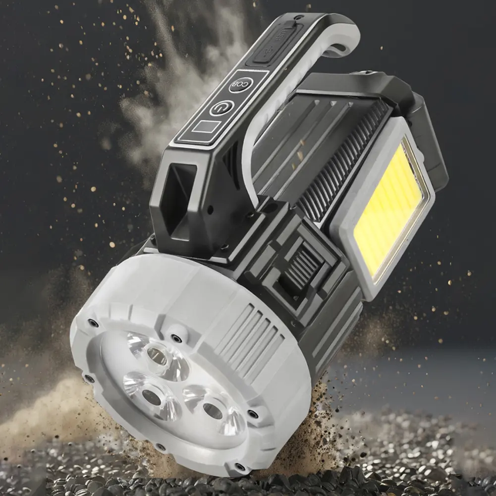 Telescopic Camping Light 9000mAh Super Bright Flashlight IPX4 Waterproof Portable Emergency Light Power Bank for Power Failure