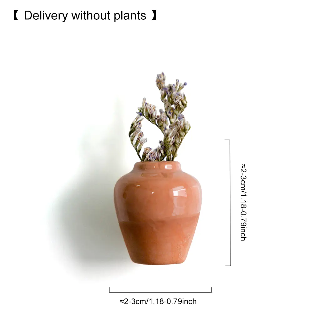 Mini Vase Magnets Lightweight Ceramics Vase Fridge Magnet Porcelain Vase Refrigerator Magnet for Air Conditioners Fridge House