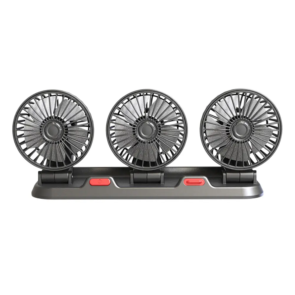 USB/12V/24V Fan Cooler 2 Speeds Car Cooling Air Circulator Fan 360 Degree Rotatable for Car Truck Van SUV RV ATV Boat