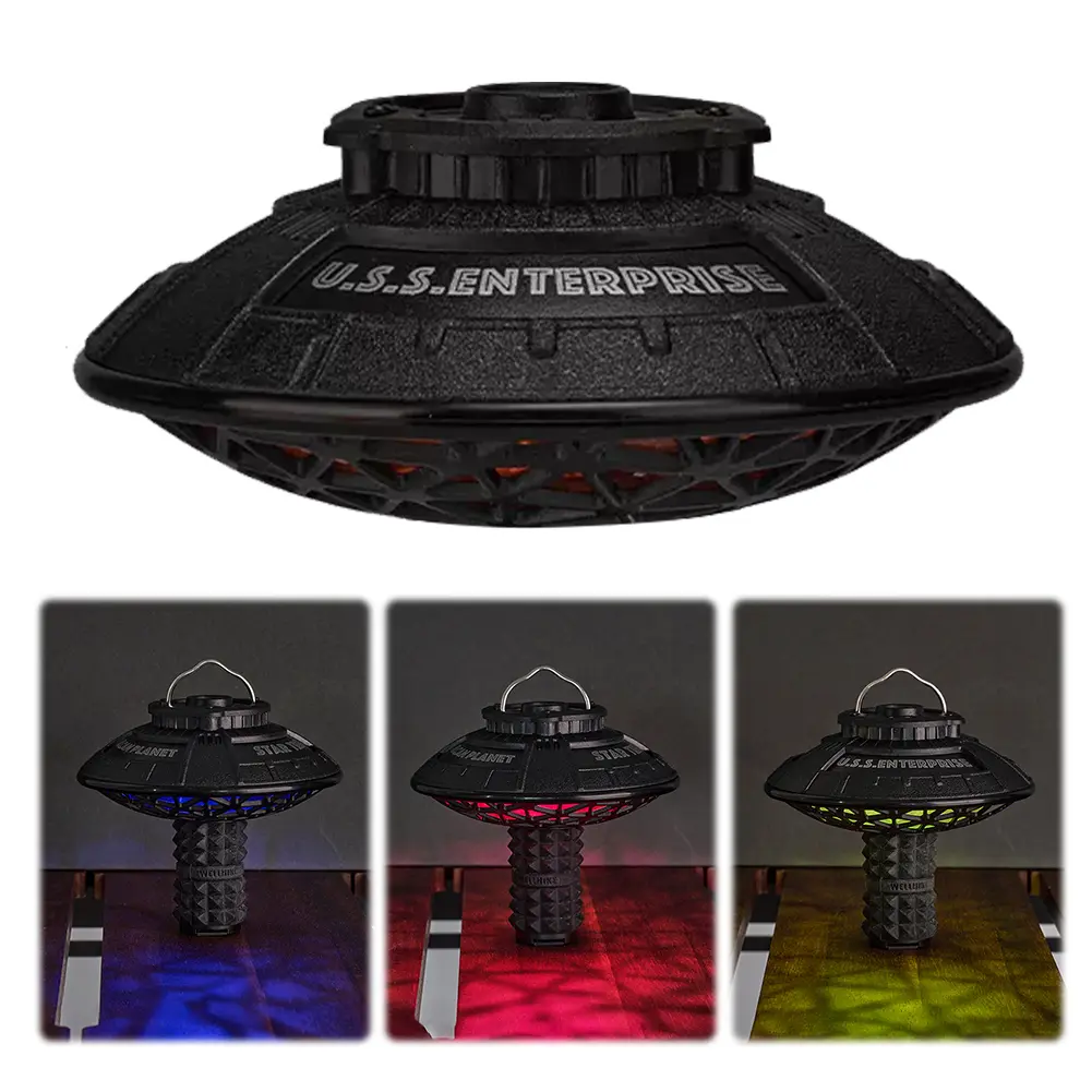 UFO Lampshade Creative Hanging Lantern Case Retro Atmosphere Lampshade Outdoor Lantern Shade for GZ Camping Light