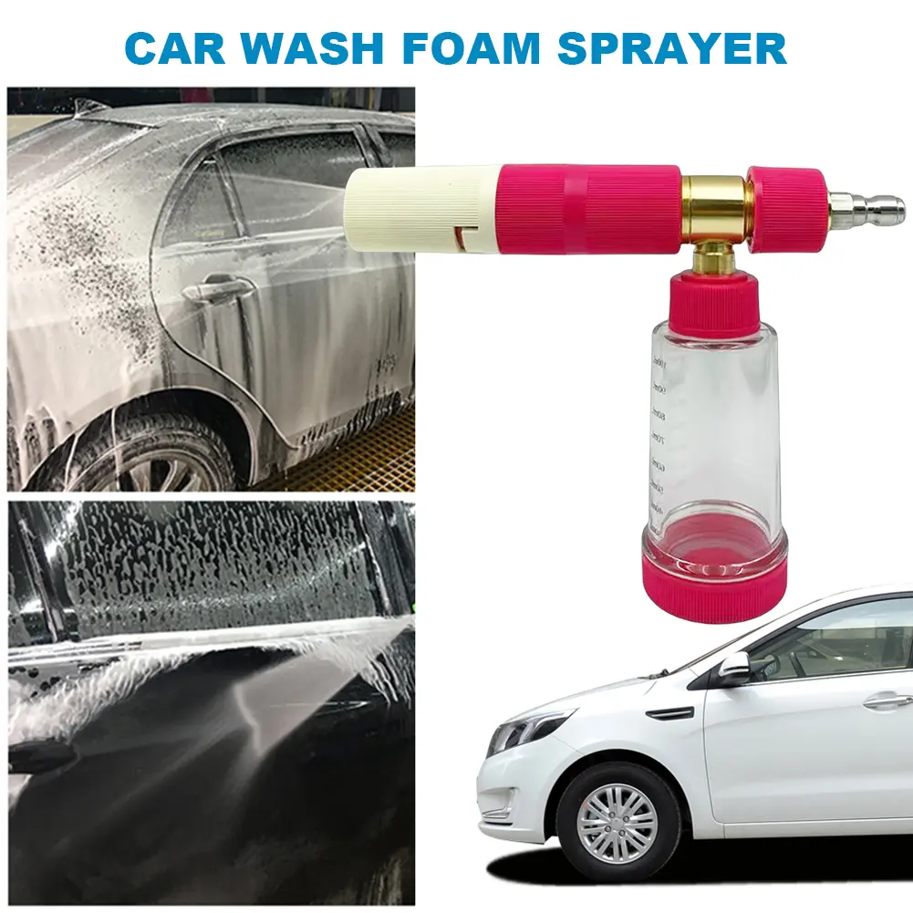 100ml Pressure Washer Gun with 1/4 Inch Quick Connector High Pressure Snow Foam Lance Adjustable for Cleaning Cars SUVs
