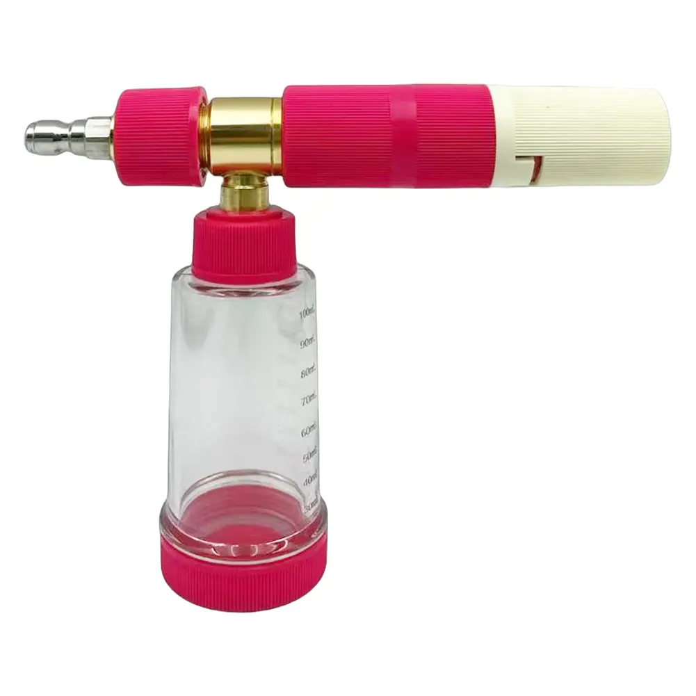 100ml Pressure Washer Gun with 1/4 Inch Quick Connector High Pressure Snow Foam Lance Adjustable for Cleaning Cars SUVs