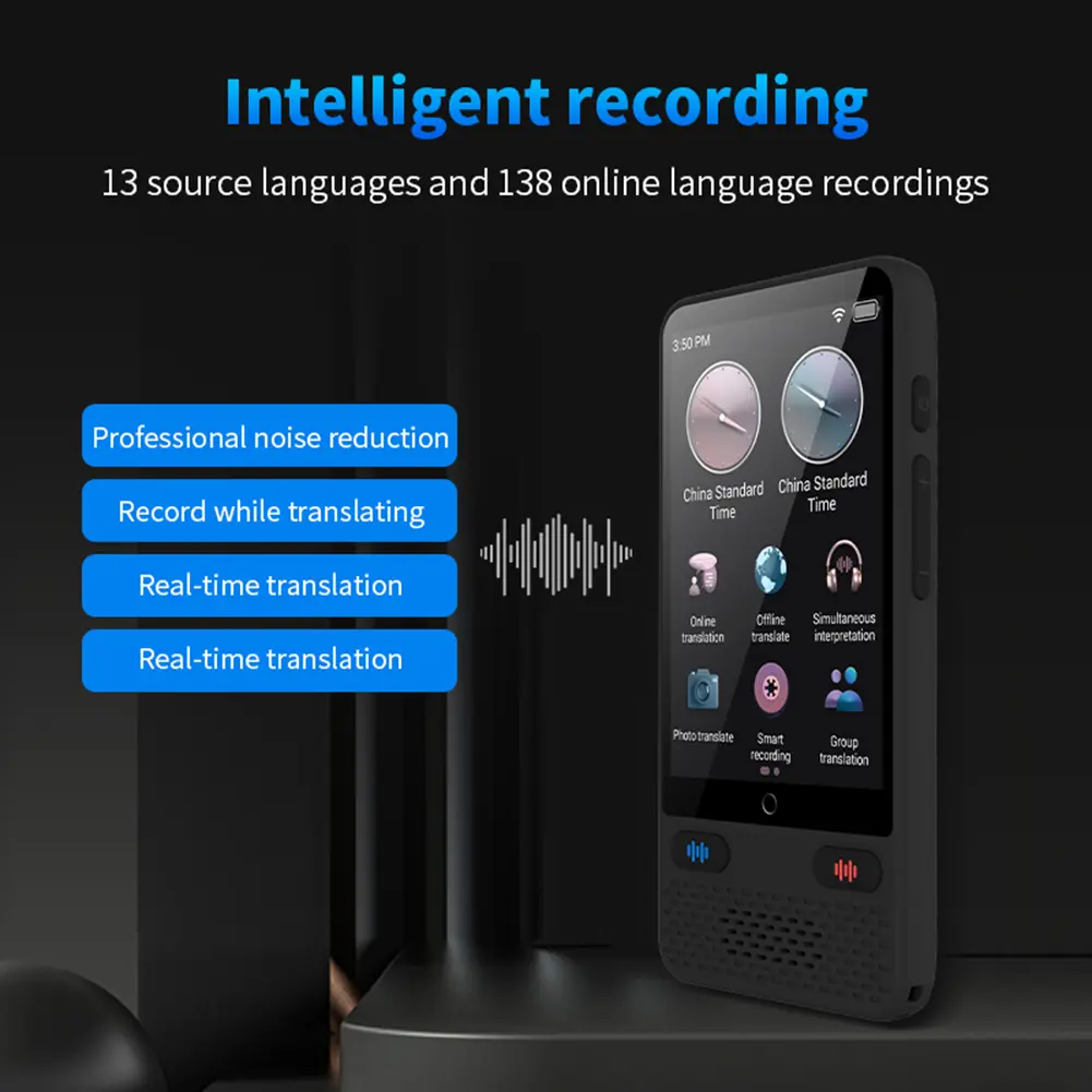 Instant Voice Translator with Online Offline Translation Real-Time Translation Device 138 Real-time Languages for Foreign Travel