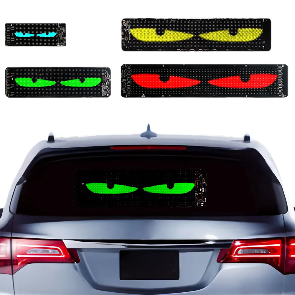 Devil Eyes LED Panel Light DIY Programmable LED Devil Eye Decoration Light LED Demon Eyes Flexible Display Screen for Trucks